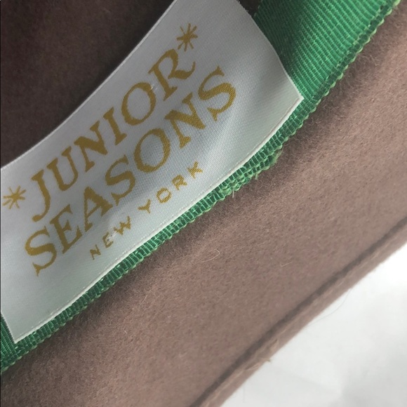 Doeskin Felt Wool Hat Vintage Junior Seasons - Picture 7 of 7